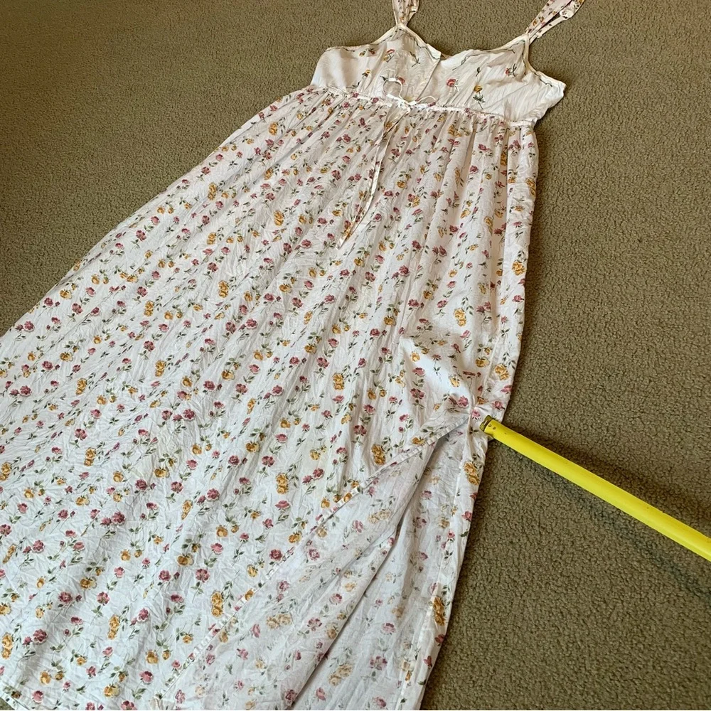 Vintage Victoria’s Secret Country Floral Boho Dress Prairie Gown Cottage Medium - Picture 7 of 16